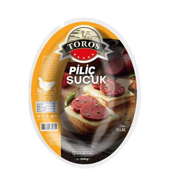Toros Tavuk Sucuk (Piliç Sucuk - Toros Sucuk) 250g